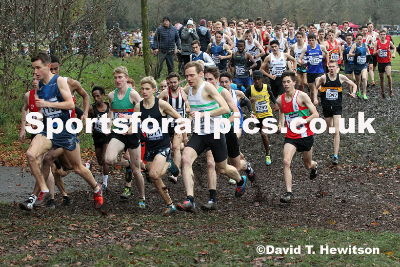 Senior and under-23 men, 2019 European Cross Country Trials and British Cross Challenge, Sefton Park, Liverpool.  Photo: David T. Hewitson/Sports for All Pics